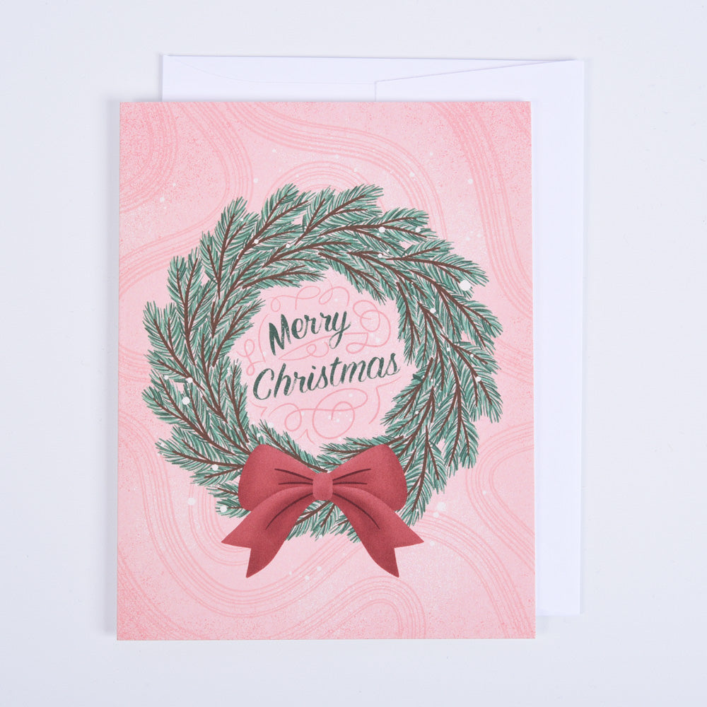 Christmas Wreath Greeting Card