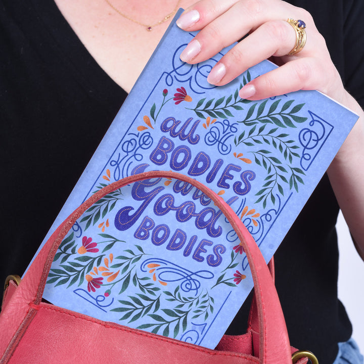 All Bodies are Good Bodies Flat Lay Notebook