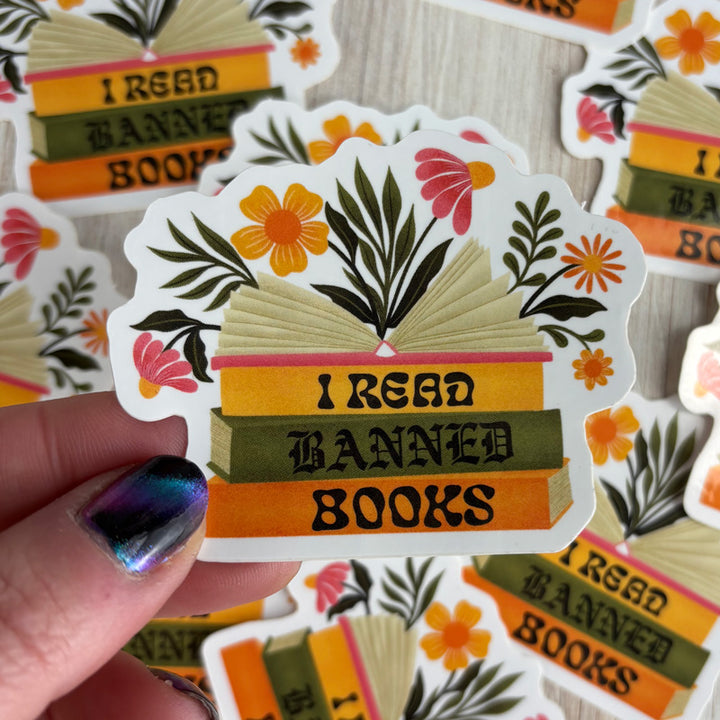 I Read Banned Books Sticker