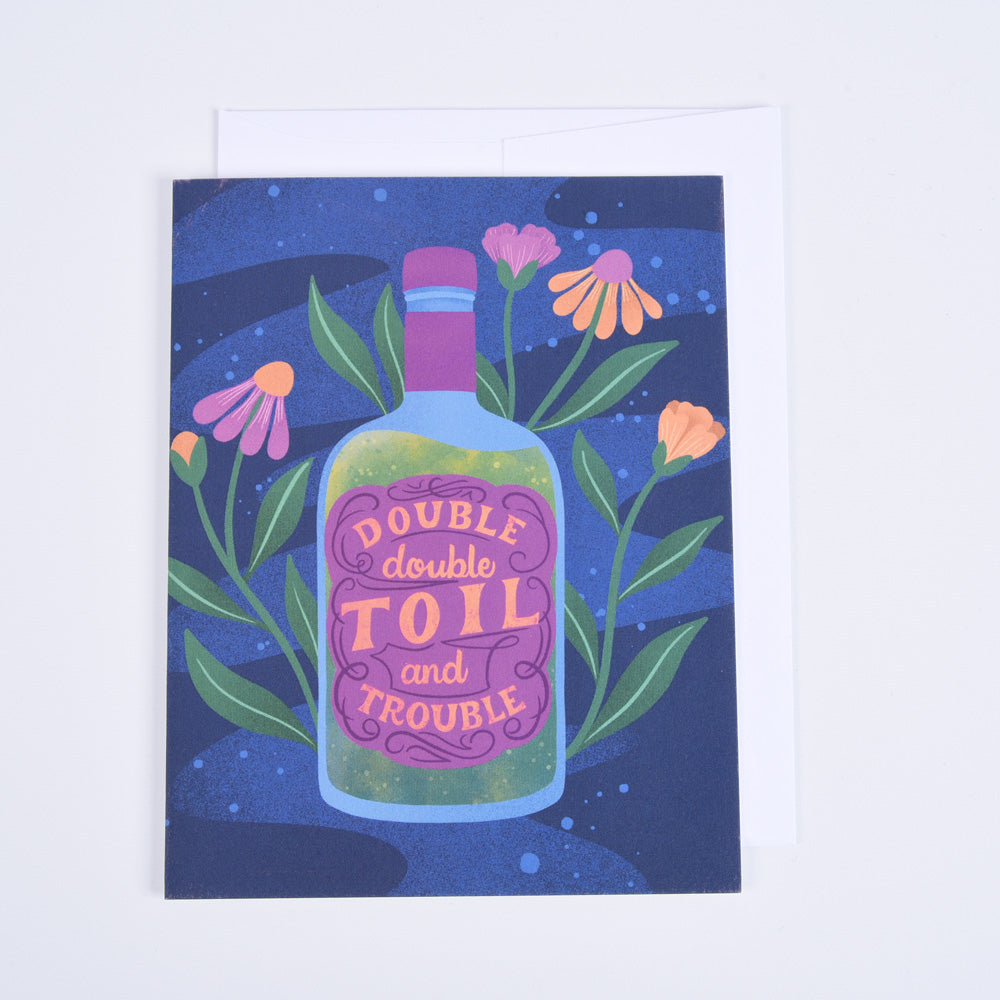 Toil and Trouble Halloween Greeting Card