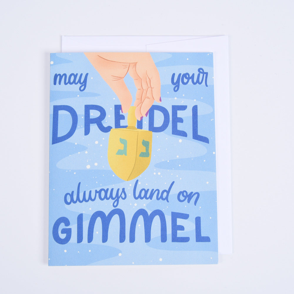 Dreidel Hanukkah Greeting Card