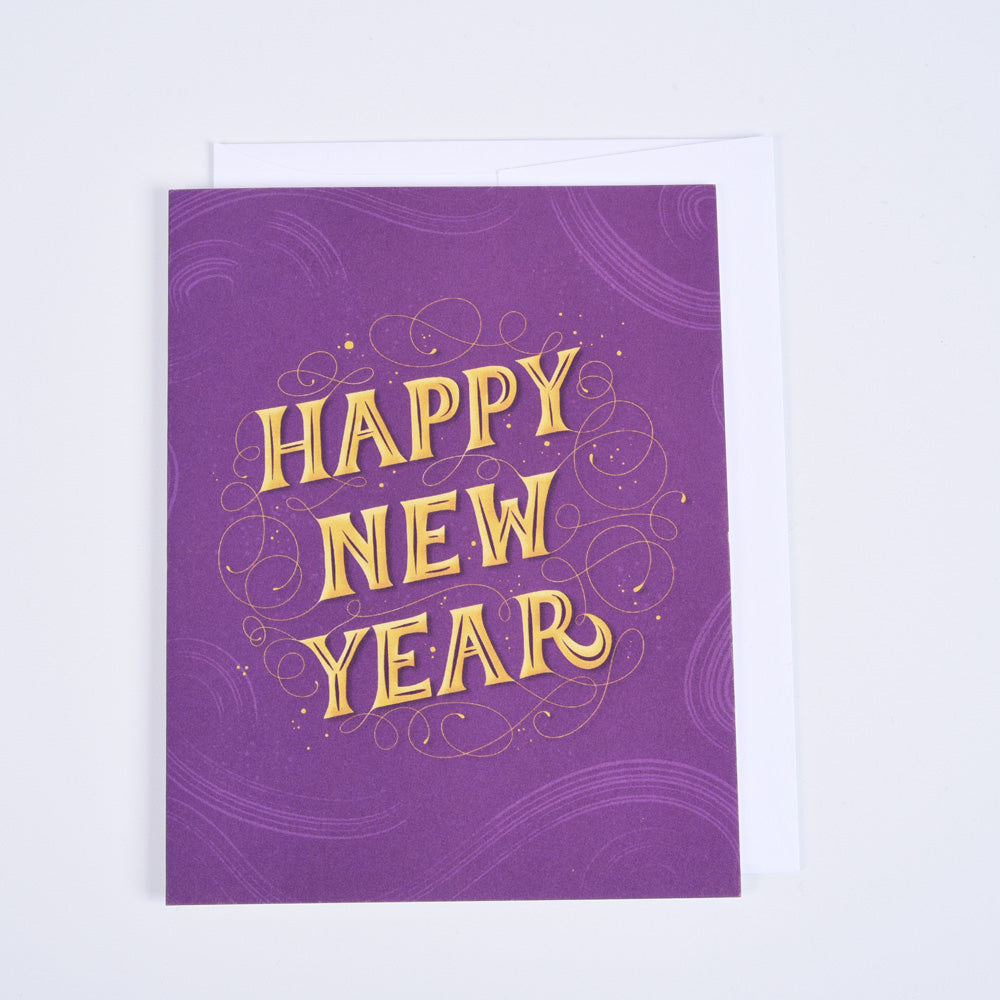 Happy New Year Greeting Card