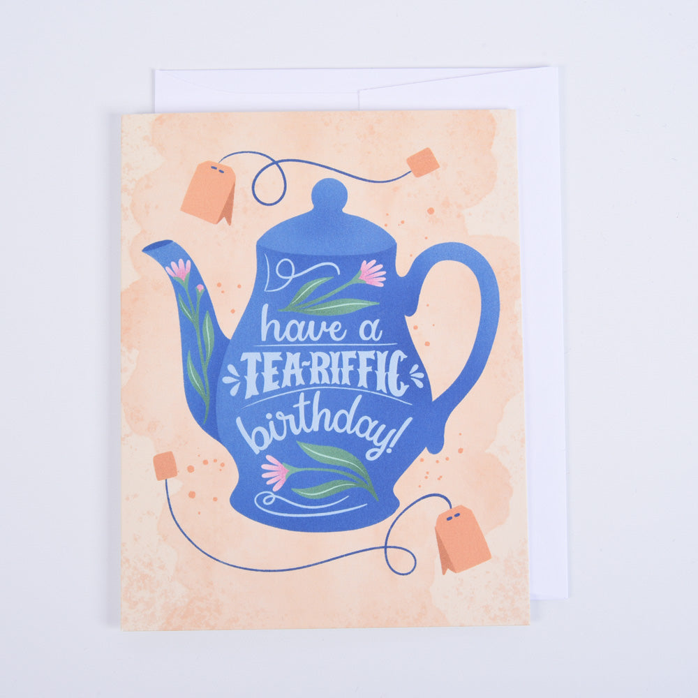 Tea-Riffic Birthday Greeting Card