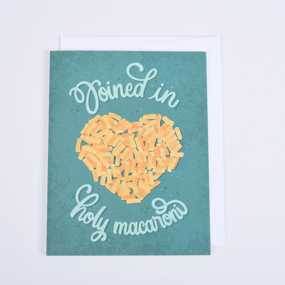 Holy Macaroni Greeting Card