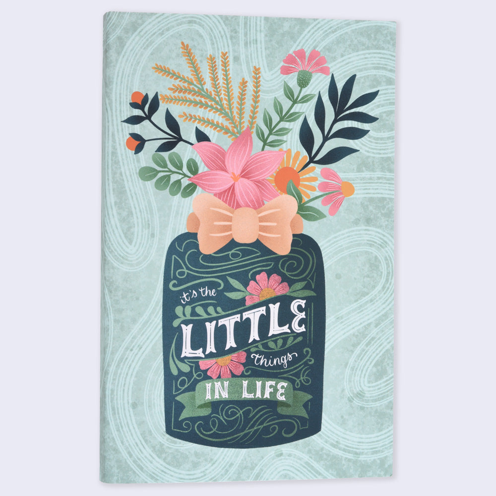 It's the Little Things in Life Flat Lay Notebook