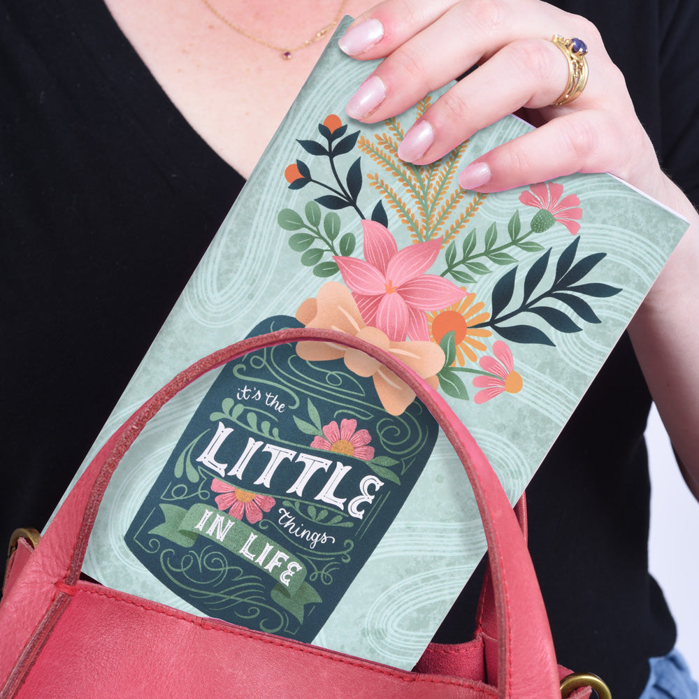 It's the Little Things in Life Flat Lay Notebook