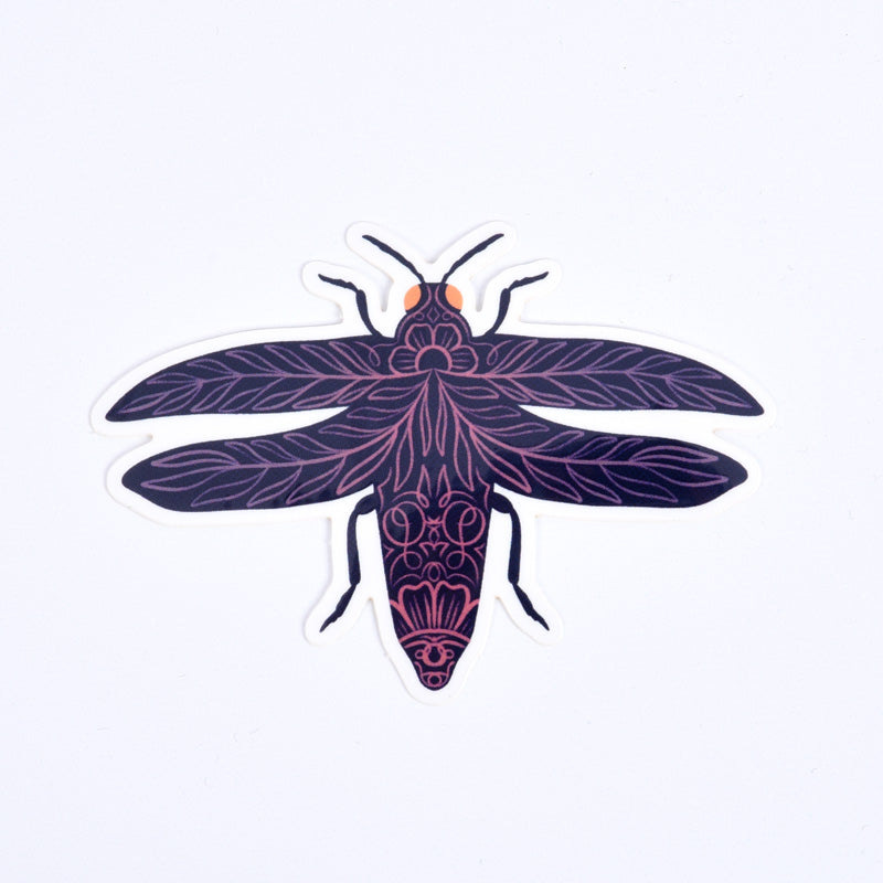 Open Winged Beetle Sticker