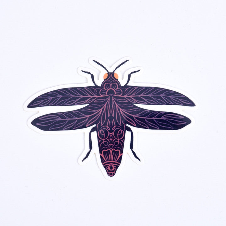 Open Winged Beetle Sticker