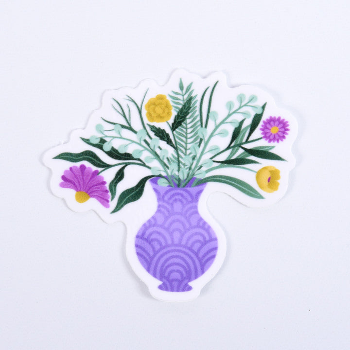 Purple Bouquet Sticker