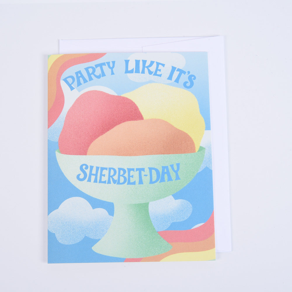 Sherbet Day Birthday Greeting Card