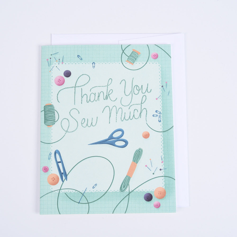 Thank You Sew Much Greeting Card