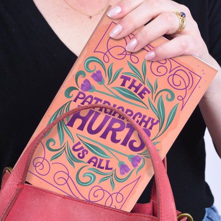 The Patriarchy Hurts Us All Flat Lay Notebook