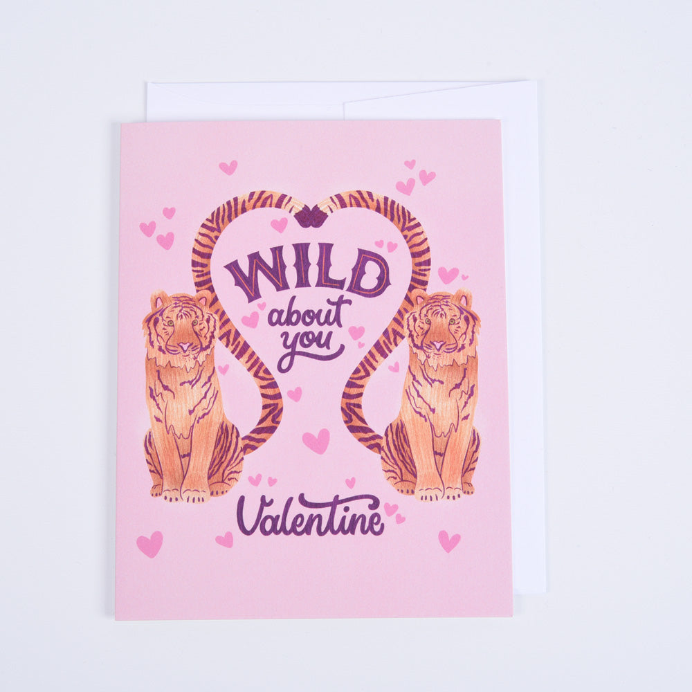 Wild About You Valentine's Day Greeting Card